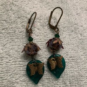 Butterfly & Flower Earrings